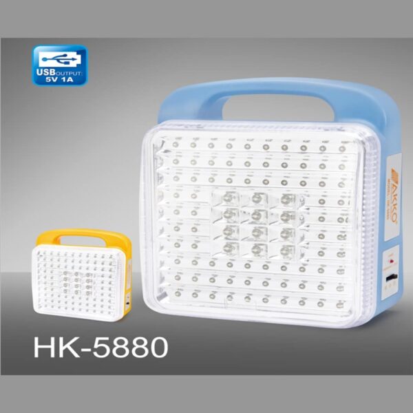 Buy Akko Hk 5880 Led High Brightness Rechargeable Lamp. Runtime 11 17Hrs Price In Kenya Lumen Vault     Features &Amp; Specifications Of Model Hk5880                     &Lt;/P&Gt;&Lt;P&Gt;( Automatical Emergency Lamp) Light Sources88Pcs Led  (12Pcs 8Mm Led + 76Pcs 5Mm Led) Built-In BatterySealed Lead Acid Rechargeable Battery:6V4Ah Charging VoltageAc 220V Charging Time 20~24 Hours ( Transformer Charging) Performance Time17 Hours (For The12Pcs 8Mm Led)11Hours (For The 12Pcs 8Mm Led + 76Pcs 5Mm Led )