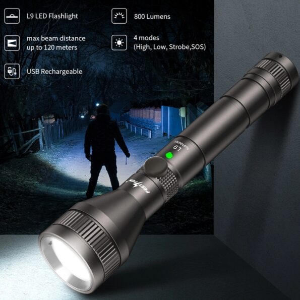 Buy Best 120M Peetpen L9 Usb Rechargeable Osram Led Flashlight Pocket Torch 4 Modes 500 Lumens 10440 Battery Ipx4 Waterproof 2 Price In Kenya Lumen Vault 500 Lumens Osram P8 Led 120 Meters Beam 2 Light Modes: High/Low/ Size 10440 Battery Up To 9 Hrs Of Uninterrupted Illumination. Ipx6 Waterproof( Resistant To Water Splashes From Any Direction) Warranty: No