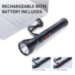 400m PEETPEN L30- LED USB rechargeable flashlight 1200 lumens, 400meters beam, IPX6 waterproof, 2SC Li-ion 1,200mAh battery(included)