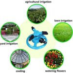 Automatic 360 Degrees Rotating Water Lawn Yard Garden Sprinkler. Up to 60psi, 10 meters.