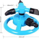 Automatic 360 Degrees Rotating Water Lawn Yard Garden Sprinkler. Up to 60psi, 10 meters.