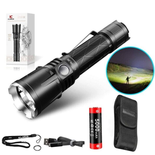 Buy Best 316M Beam Klarus Xt21X Rechargeable Led Flashlight Torch Cree Xhp70.2 P2 4000 Lumens Includes 1 X 3.6V 5000Mah 21700.. 5Yrs Warranty Products Price In Kenya Lumen Vault Products Price In Kenya Lumen Vault Brightness: 4,000 Lumens Beam Distance: 316 Meters Beam Battery Capacity: 5,000Mah Li-Ion Battery (Size-21700) Runtime: Up To 200Hrs Of Uninterrupted Illumination Waterproof Level: Ipx8 (Can Withstand Continuous Immersion In Water) Material: Strong Aluminium Alloy Tactical?: Yes Warranty: 5Yrs
