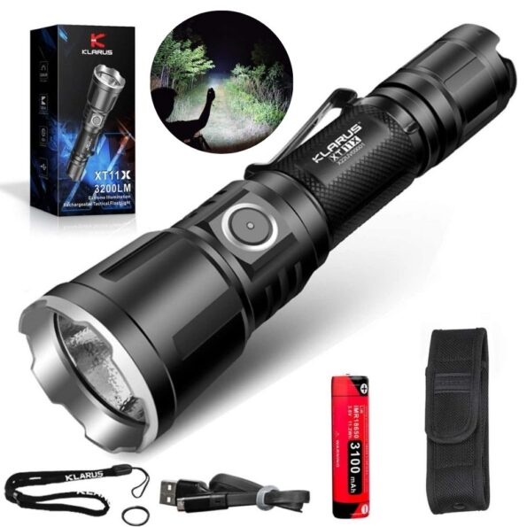 Buy Best 283M Klarus Xt11X Rechargeable Led Flashlight With Ipx8 Waterproof 3200 Lumens Cree Led 6 Light Modes18650 Battery Amp Holster 5 Years Warranty 7 Products Price In Kenya Lumen Vault Products Price In Kenya Lumen Vault Brightness: 3200 Lumens Beam Distance: 283 Meters Battery Capacity: 3100Mah Runtime: 82 Hours Waterproof Level: Ipx8 Material: Very Strong Aluminium Alloy. Tactical: Yes Warranty: 5 Years