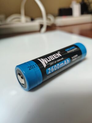 2600mAh Wuben Battery Rechargeable 18650 Lithium Protected Battery for Flashlight, Gimbal – ABE2600C