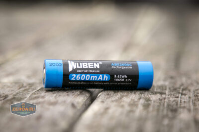 2600mAh Wuben Battery Rechargeable 18650 Lithium Protected Battery for Flashlight, Gimbal – ABE2600C