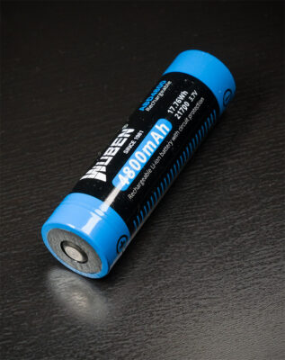 4800mAh Wuben 21700 Battery Lithium Protected Rechargeable Battery for Flashlight & torchlight, gimbal – 3.7V, 17.76Wh