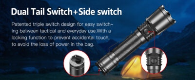 Klarus-XT21X-Pro-LED-Tactical-Flashlight-4400-Lumen-21700-5000mAh-Rechargeable-Battery-Dual-Switch-for-Camping