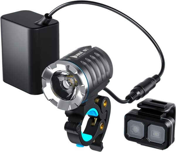 61Zc0Ndhcws. Ac Sl1500 🔹 Super Bright &Amp; Wide Beam – 3600-Lumen Led Bike Light With 179M Long Throw And 180° Wide Beam For Night Cycling And Mtb Riding.🔹 Wireless Remote Control – Effortlessly Switch Between 5 Adjustable Modes Without Taking Your Hands Off The Handlebars.🔹 6600Mah Battery 🔹 Ip65 Waterproof &Amp; Durable – A Waterproof Bike Light Designed To Withstand Rain, Mud, And Drops Up To 1 Meter, Perfect For Off-Road Cycling.🔹 Lightweight &Amp; Compact – Weighs Just 164G, Making It An Ultra-Bright Yet Portable Bicycle Headlight For Commuter Cycling And Outdoor Adventures.