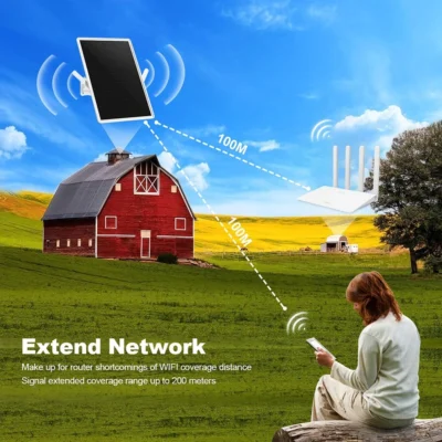 Solar Powered 4G LTE Modem Router with SIM – 25600mAh Battery & Repeater Mode